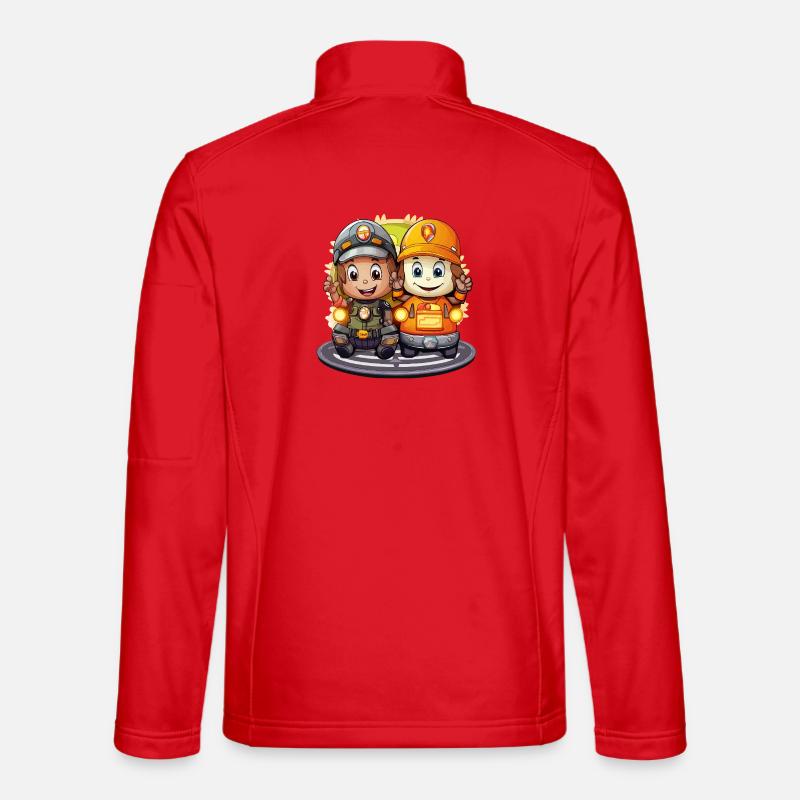 Zwei Minenhelden Unisex Softshelljacke