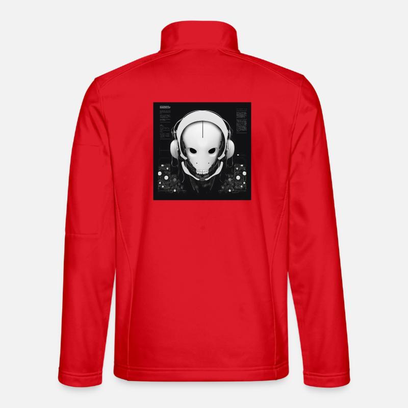One Bulky Mech - Loam Sequence Cover - Unisex Softshell Jacket - red