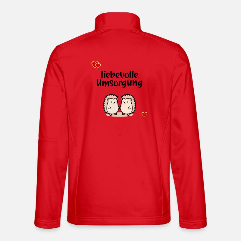 Danke Pflege Umsorgung - Unisex Softshelljacke - Rot