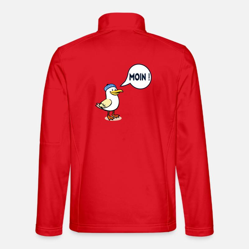 Mouette de Hambourg Moin de Hambourg - Veste en tissu softshell Unisexe - rouge