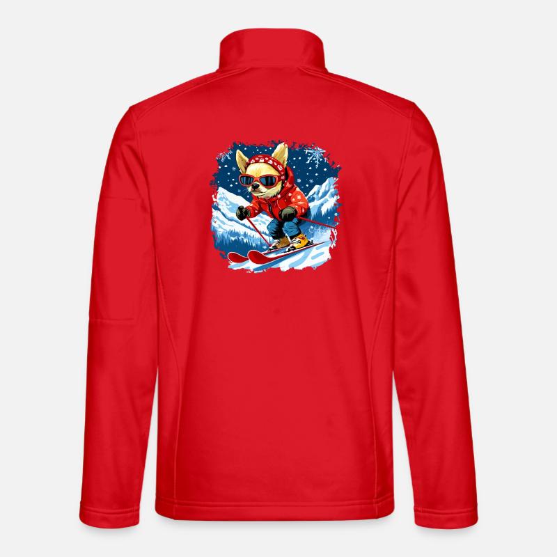 Chihuahua Ski - Unisex Softshell Jacket - red