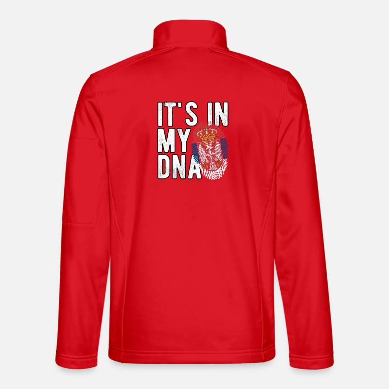 Serbia It's in my DNA - Unisex Softshell Jacket - red