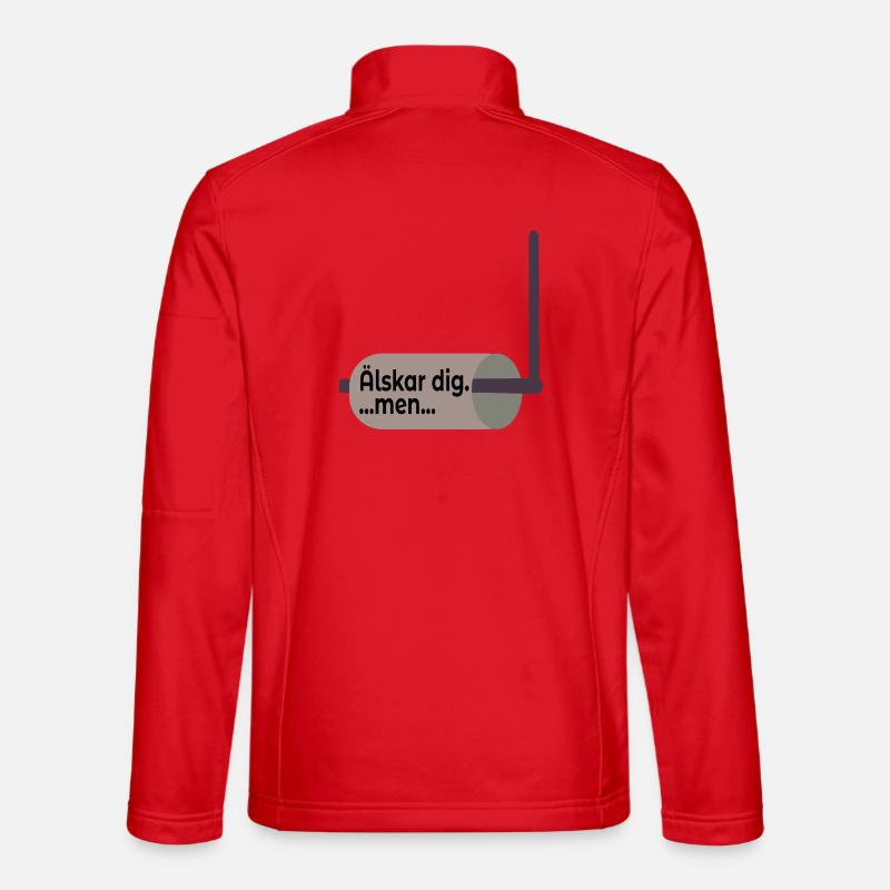 Relation avec le détenteur de papier toilette Veste en tissu softshell Unisexe