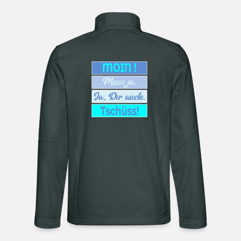 Plauderei Moin Tschüss Unisex Softshelljacke