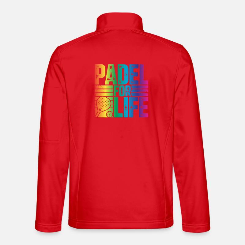 Padel for life - Unisex Softshell Jacket - red