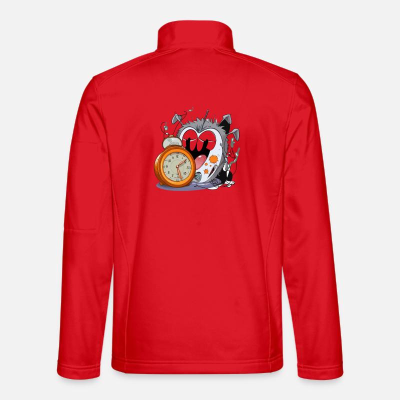 Schlafloses Uhrmonster Unisex Softshelljacke