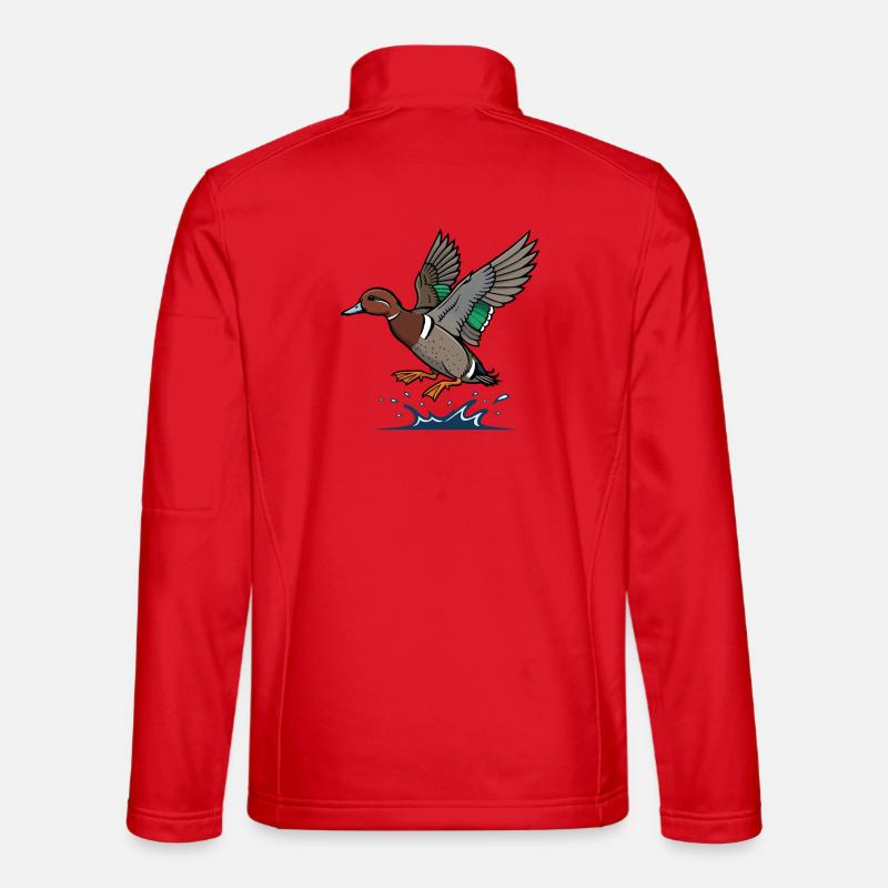 Mallard In Flight Wild Nature Pond Unisex Softshell Jacket