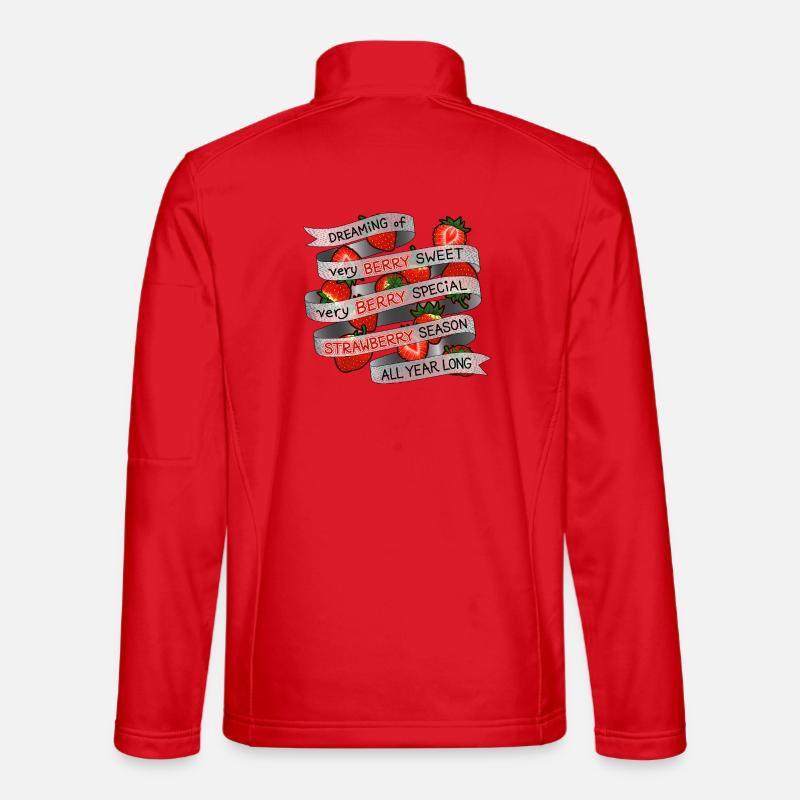 Ich träume von Strawberry_all Jahr - Unisex Softshelljacke - Rot
