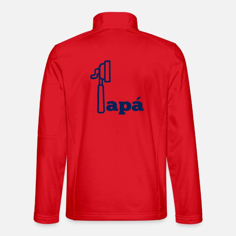 Café Espresso Papa espagnol - Veste en tissu softshell Unisexe - rouge
