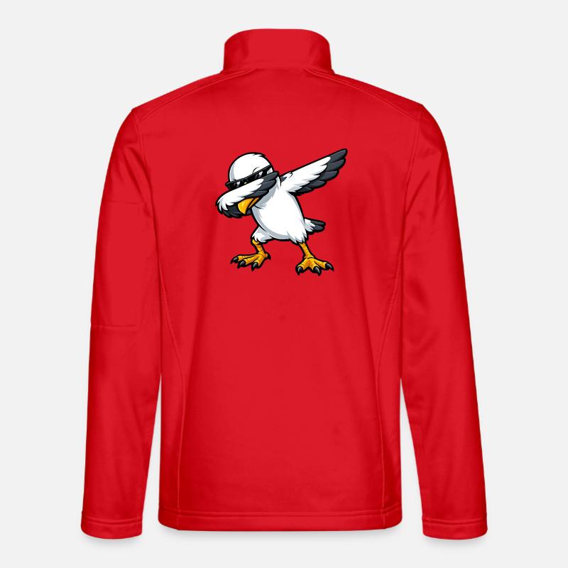 Dabbing Möwe - Unisex Softshelljacke - Rot