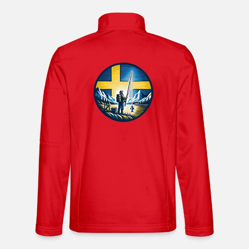 Sweden Anglers - Unisex Softshell Jacket - red