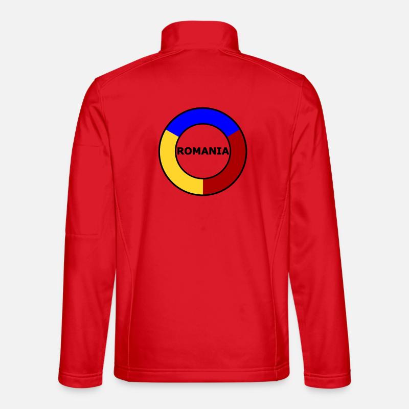 Colour Circle Ring Primary Colours - Unisex Softshell Jacket - red