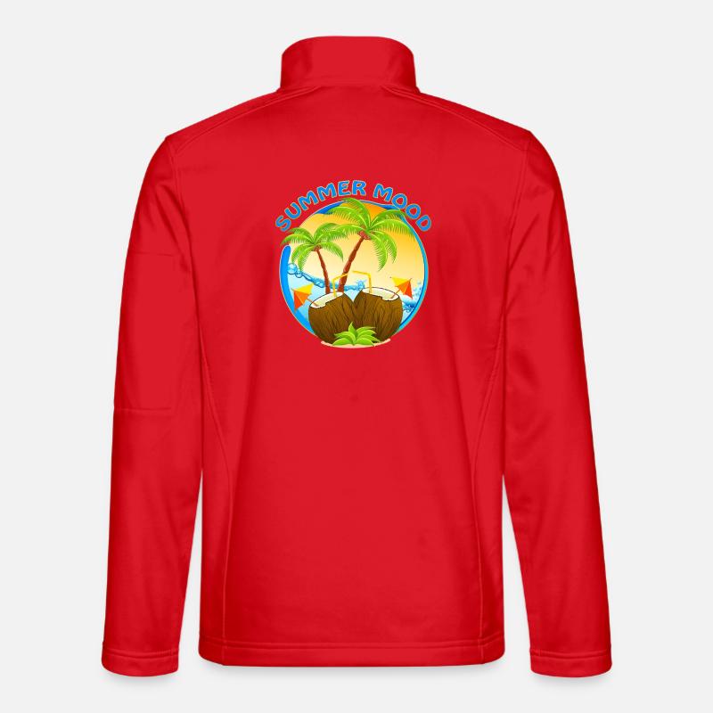 Tropical Cocktail Drink Summer Mood  - Unisex Softshell Jacket - red
