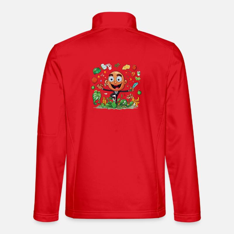 Kitchen Hero Vegetable Magic - Unisex Softshell Jacket - red