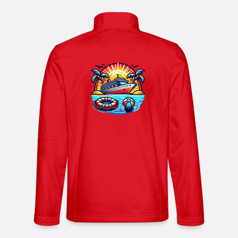 Kreuzfahrt  - Unisex Softshelljacke - Rot