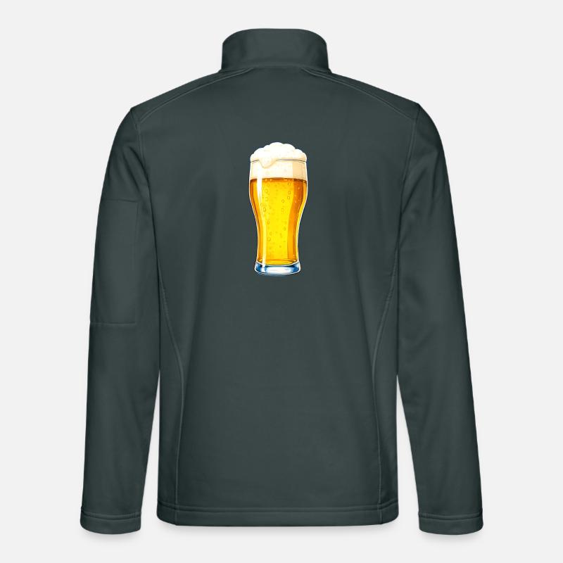 Beer Glass Illustration Unisex Softshell Jacket