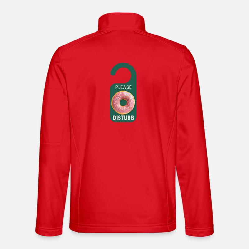 Please Donut Disturb Lustiger Donut Spruch - Unisex Softshell Jacket - red