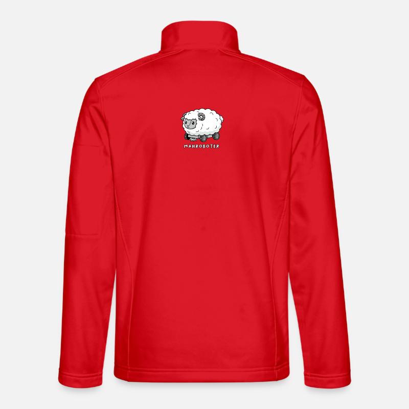 Mähroboter Schaf - Unisex Softshelljacke - Rot