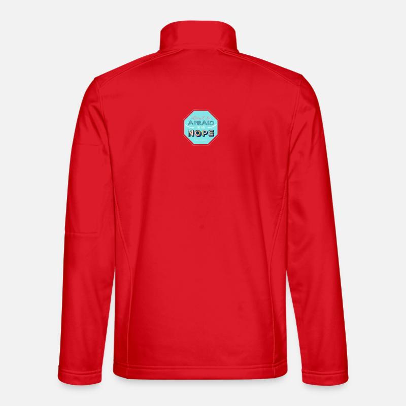 Nope design - Unisex Softshell Jacket - red