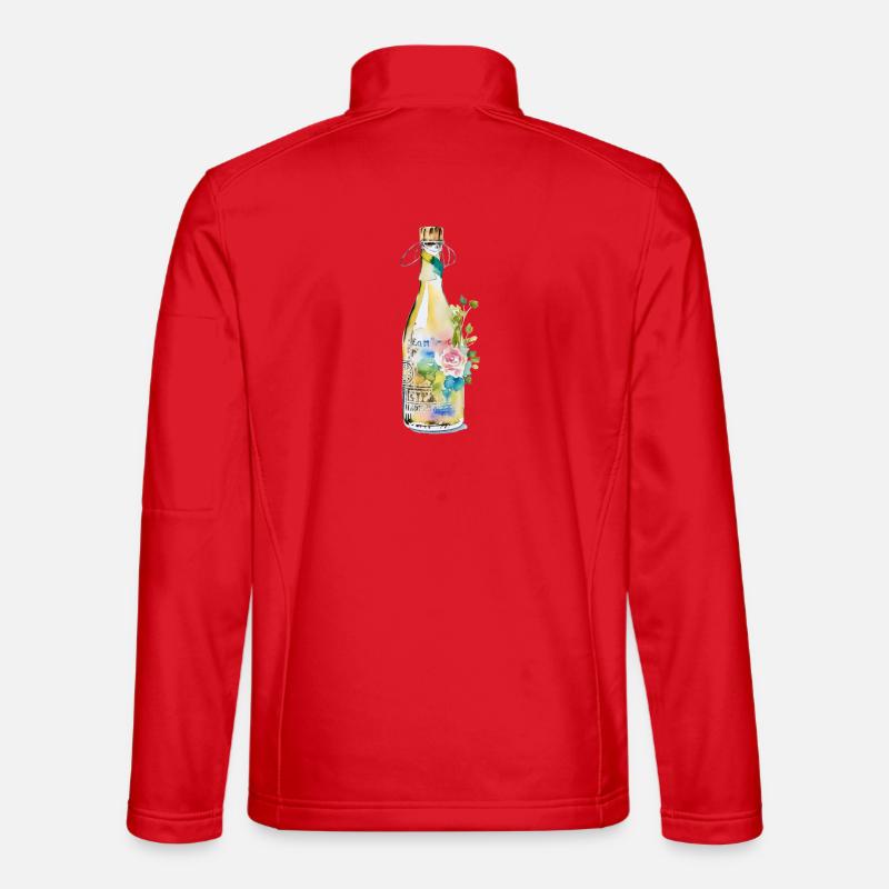 Flasche - Unisex Softshelljacke - Rot