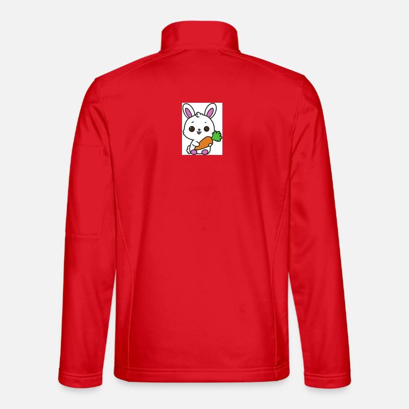 Kawaii Rabbit - Unisex Softshell Jacket - red