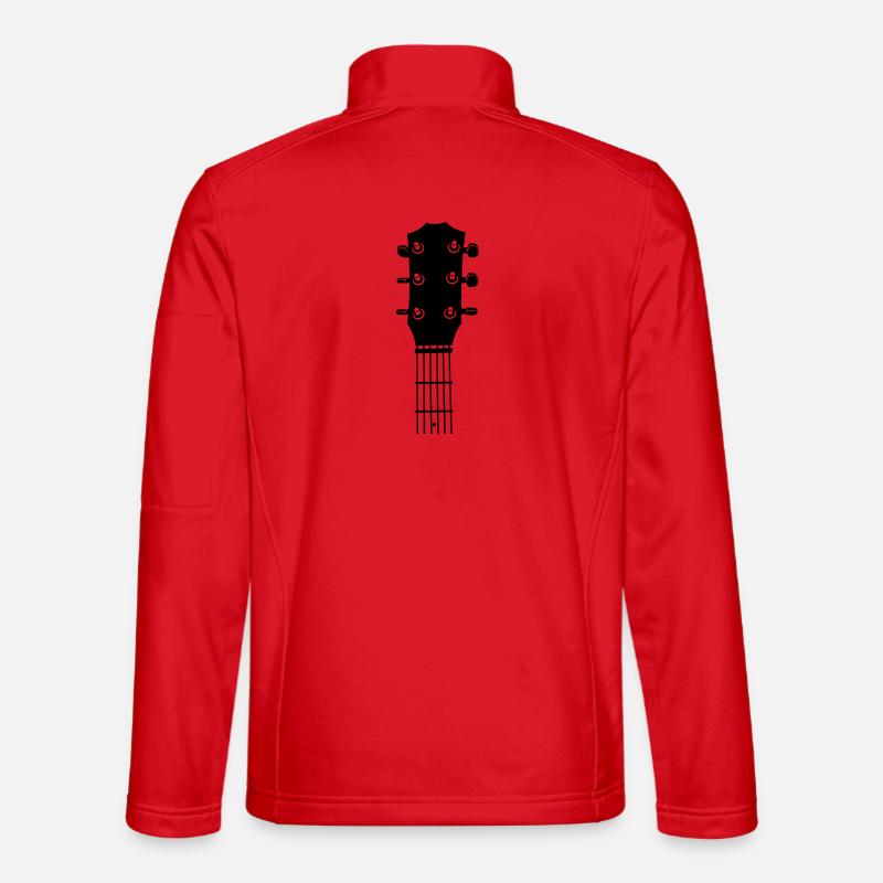 Guitar Headstock Unisex Softshell Jacket