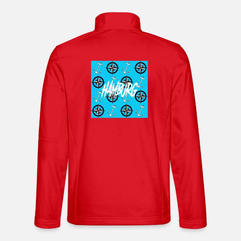 Hamburg Hafen - Unisex Softshell Jacket - red