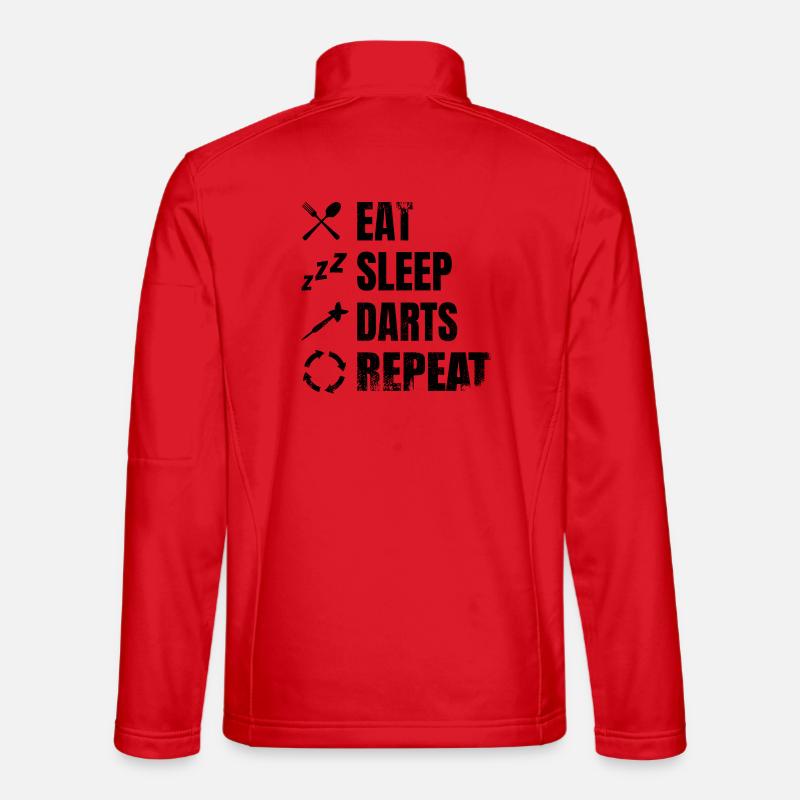 Dart Täglicher Zeitplan - Unisex Softshelljacke - Rot