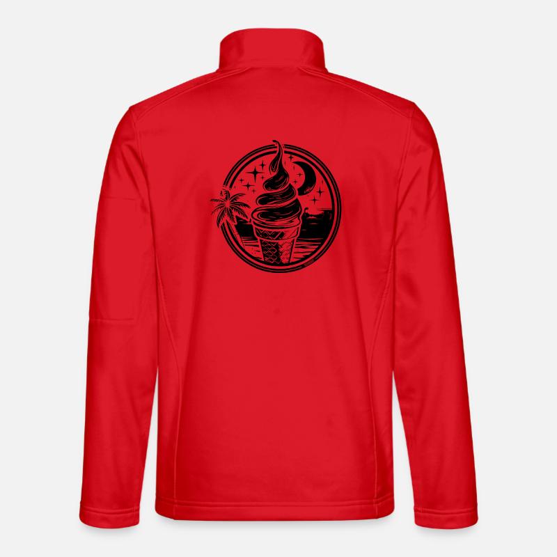 Eiscreme - Unisex Softshelljacke - Rot