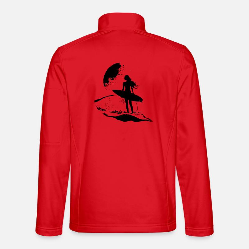 Surfer Mädchen - Unisex Softshelljacke - Rot
