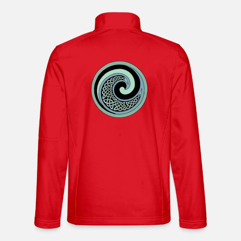 Ozean-Welle - Unisex Softshelljacke - Rot