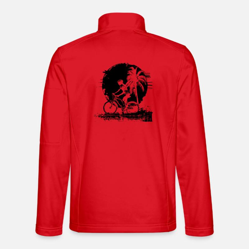 Radfahrerin Mädchen - Unisex Softshelljacke - Rot