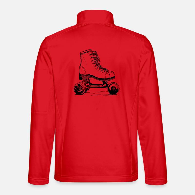 Roller skates - Unisex Softshell Jacket - red