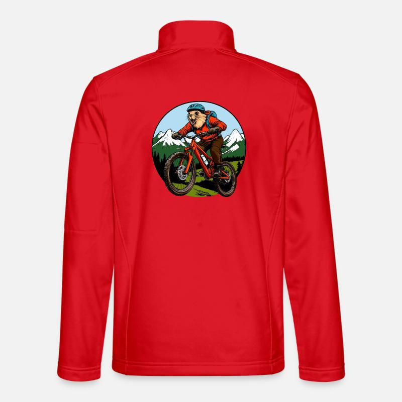 Marmots Biker / Freeride Biking - Unisex Softshell Jacket - red