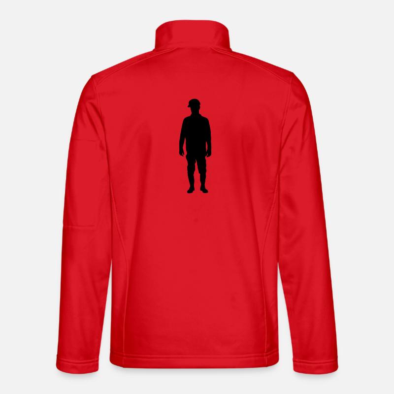 Construction Site Superintendent – Ground - Unisex Softshell Jacket - red