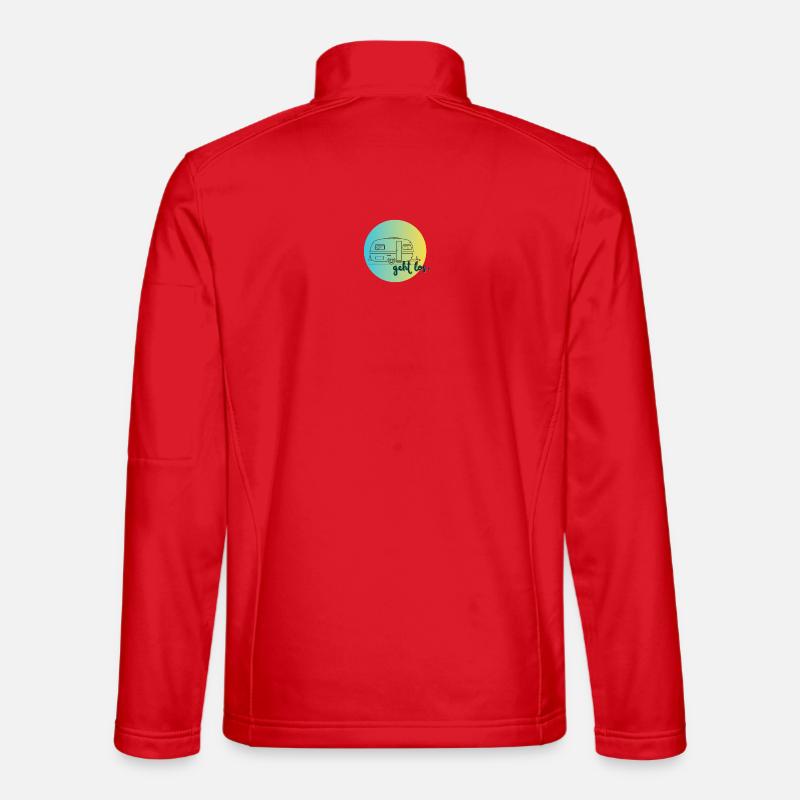 Geht Los Retro Caravan Illustration Unisex Softshelljacke