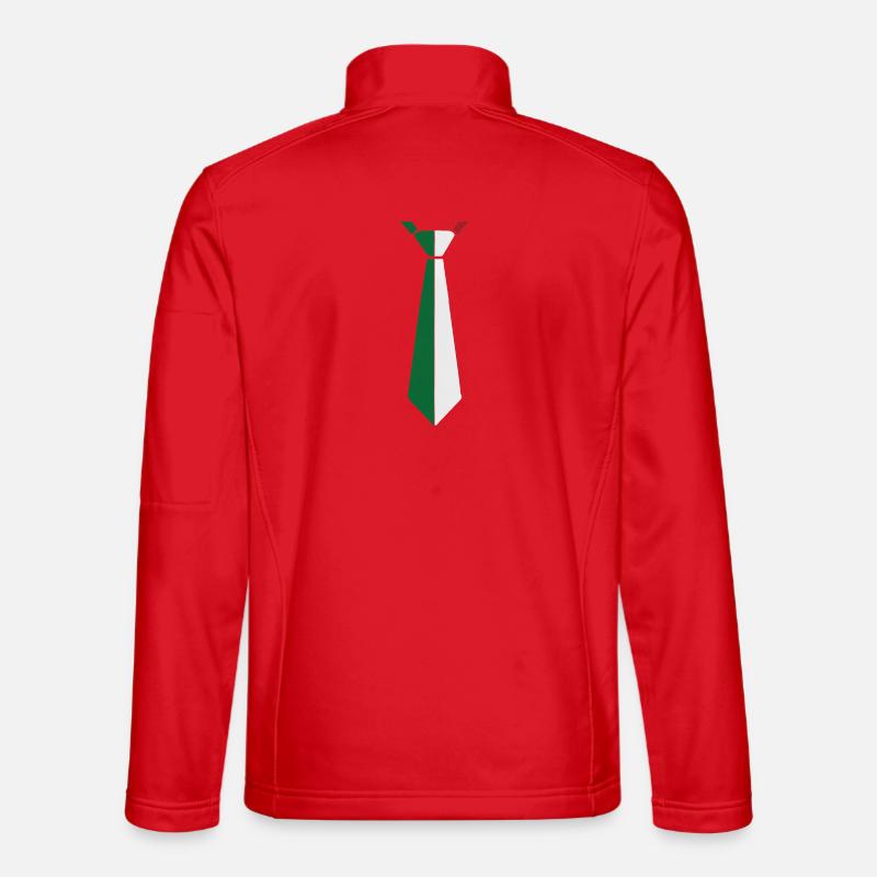 Italy Tie – Flag Design Unisex Softshell Jacket
