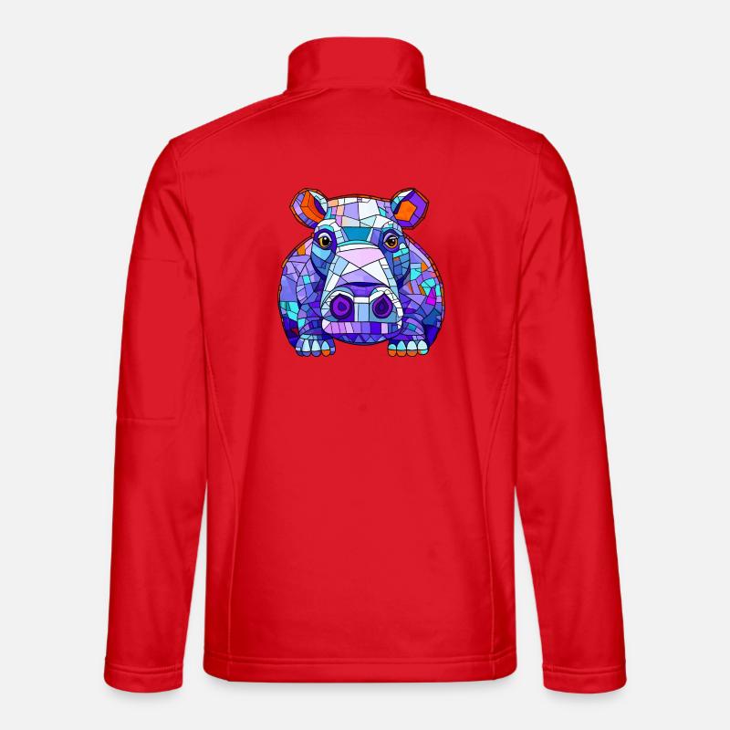 Hippopotame hippopotame Veste en tissu softshell Unisexe