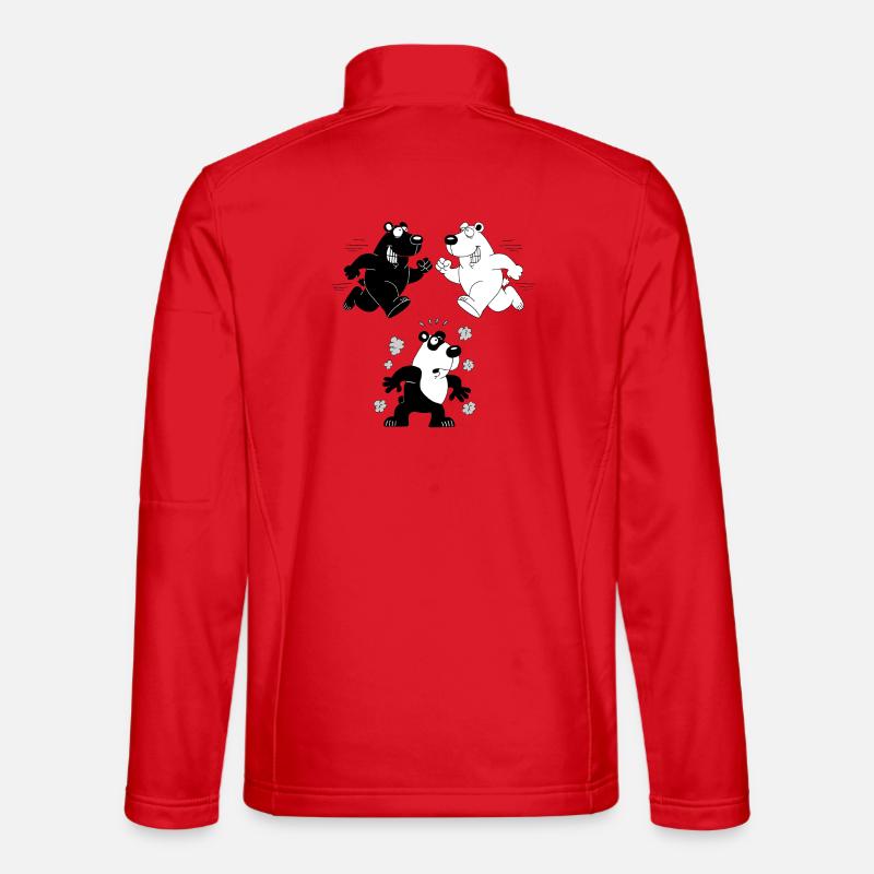 La naissance du panda Veste en tissu softshell Unisexe