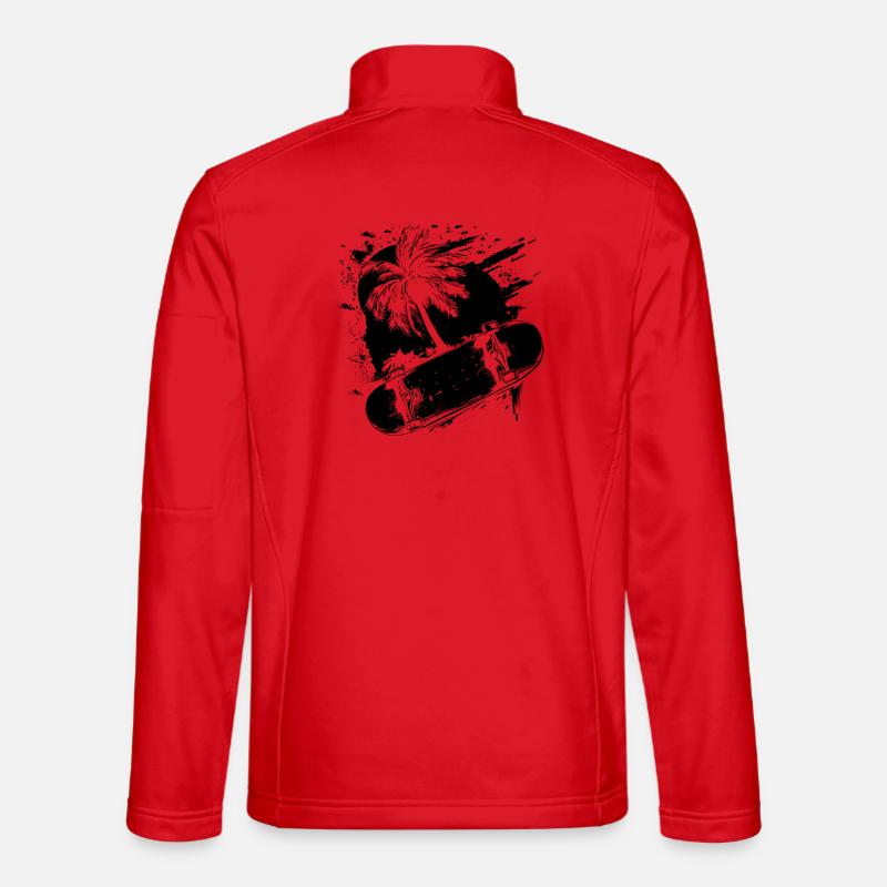 Skateboarding Graphics - Unisex Softshell Jacket - red