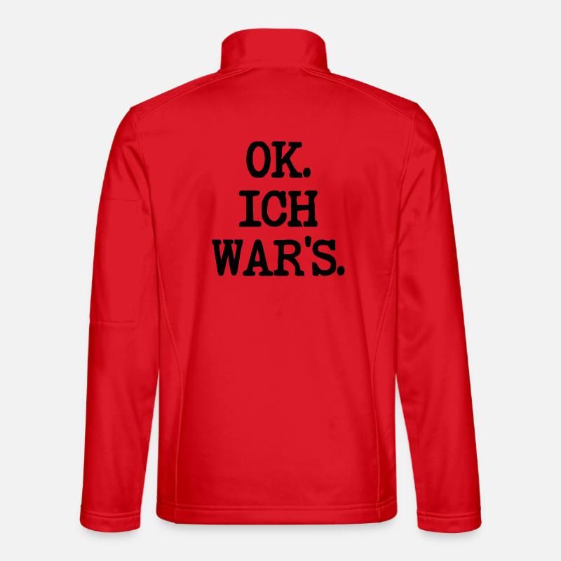 SCHULD SPRÜCHE ICH WAR ES Unisex Softshelljacke