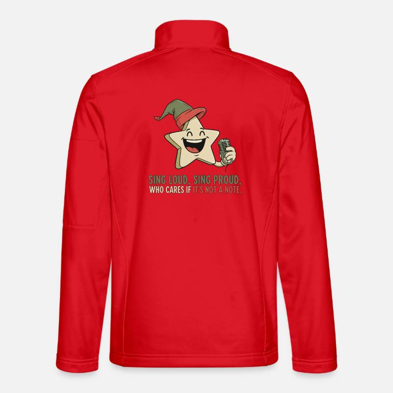 Sing loudly, sing proudly - Unisex Softshell Jacket - red