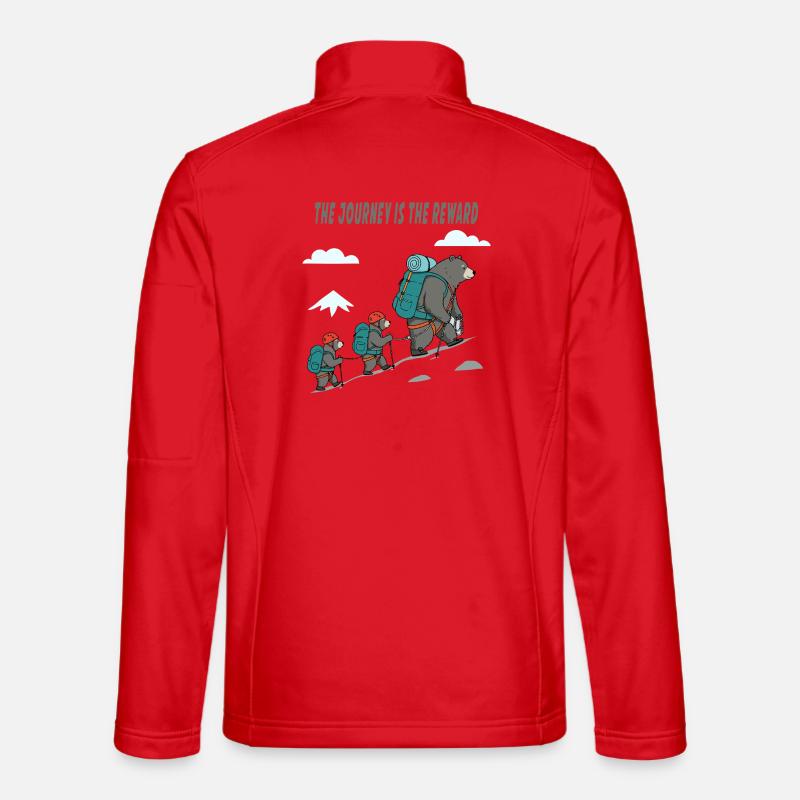 Bärenpfad: Reise belohnt Unisex Softshelljacke