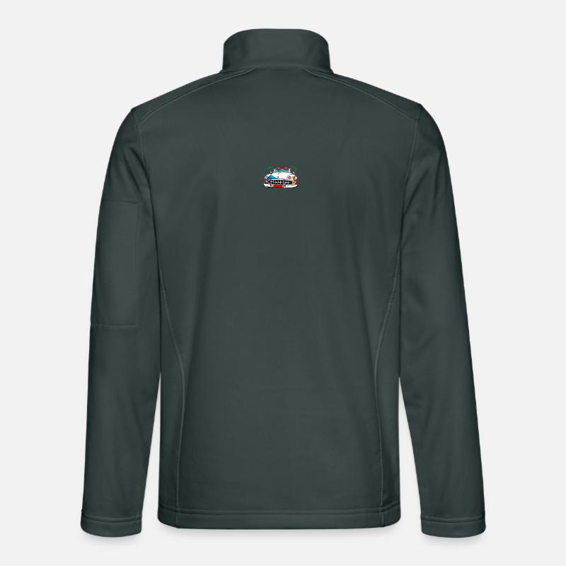 Palm Drive Oldtimer-Collage Unisex Softshelljacke