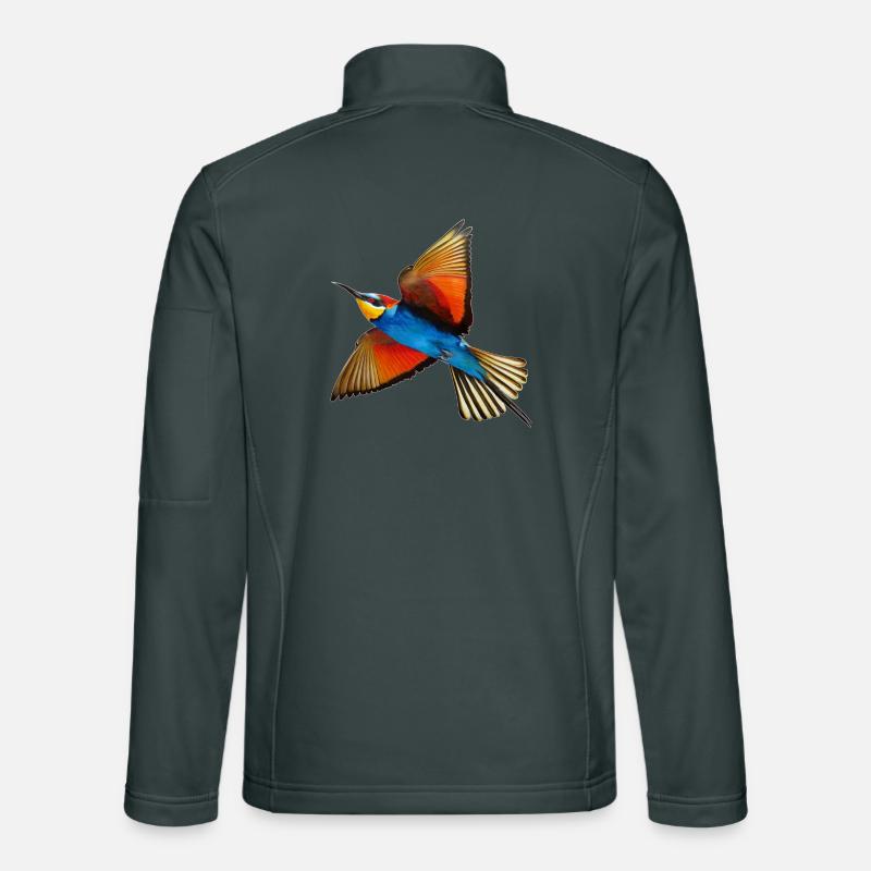 Guêpier Oiseau Veste en tissu softshell Unisexe
