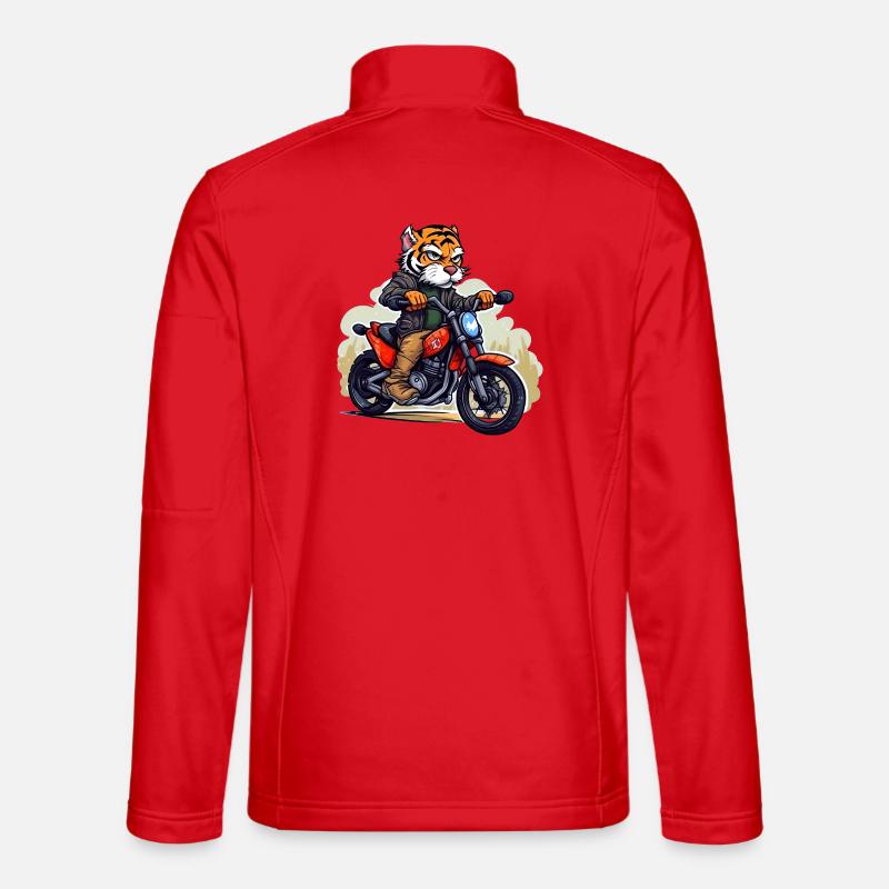 Tiger Motorcyclists - Unisex Softshell Jacket - red