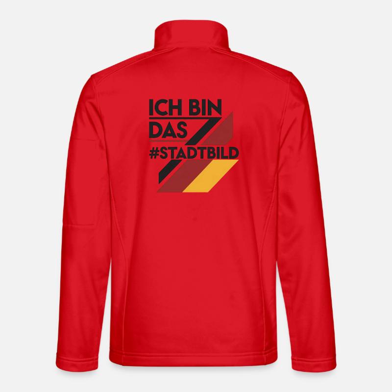 Ich Bin Das Stadtbild Politisches Statement - Unisex Softshelljacke - Rot