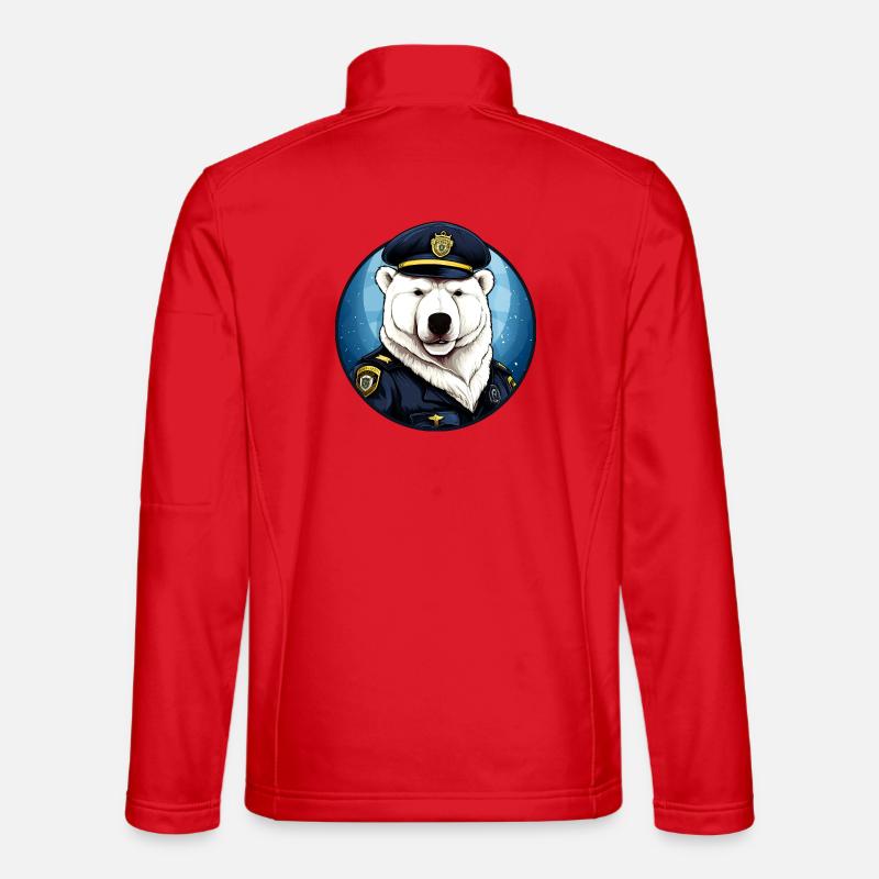 Eisbären Polizei - Unisex Softshelljacke - Rot