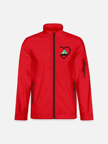 Cuore Vela – Passione Navigazione - Unisex Softshell Jacket - red