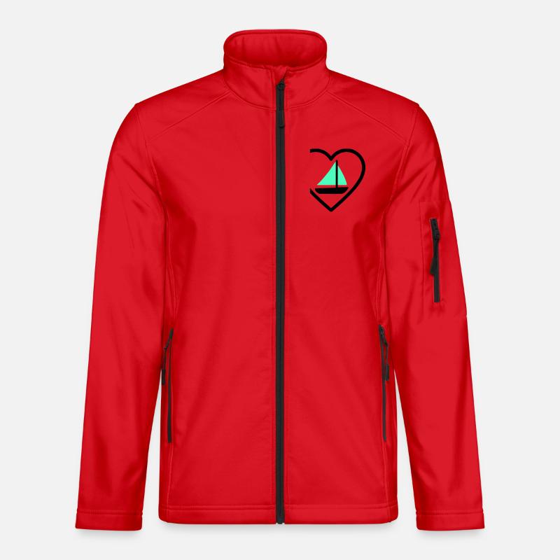 Cuore Vela – Passione Navigazione - Unisex Softshell Jacket - red